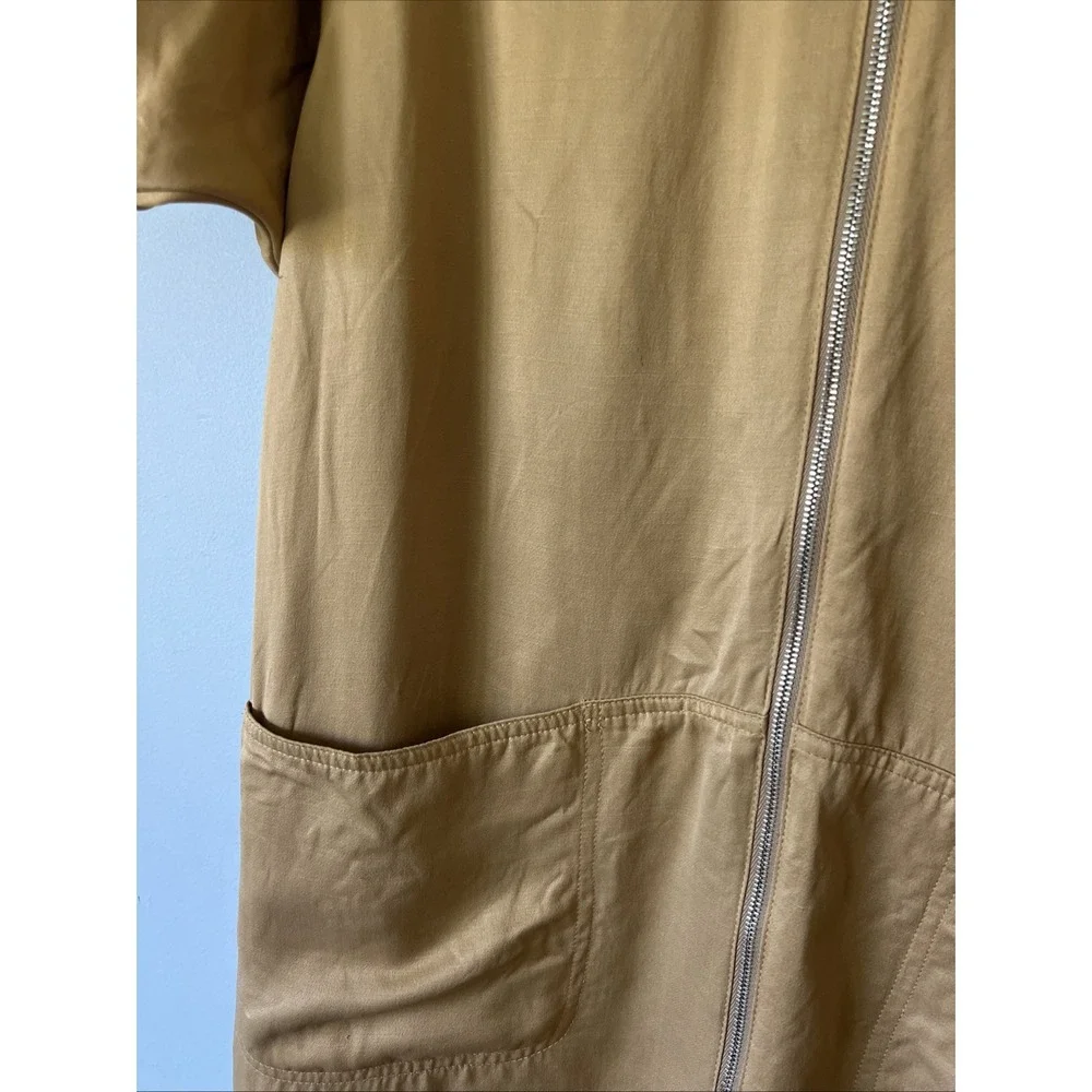 Rachel Comey Barrie Jumpsuit Coverall Workwear Size 8 Silky Zip Front  Viscose